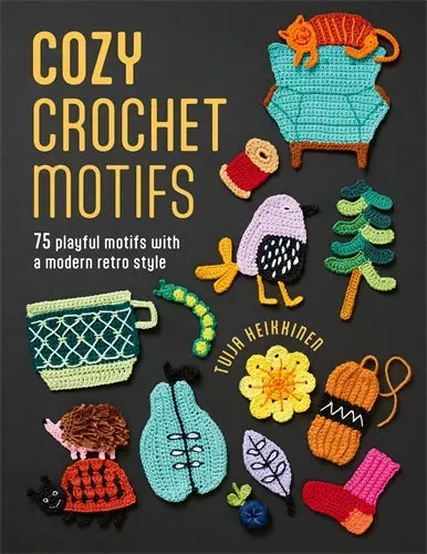 Dragon's Lair Cozy Crochet Motifs virkbok 75 motiv retro