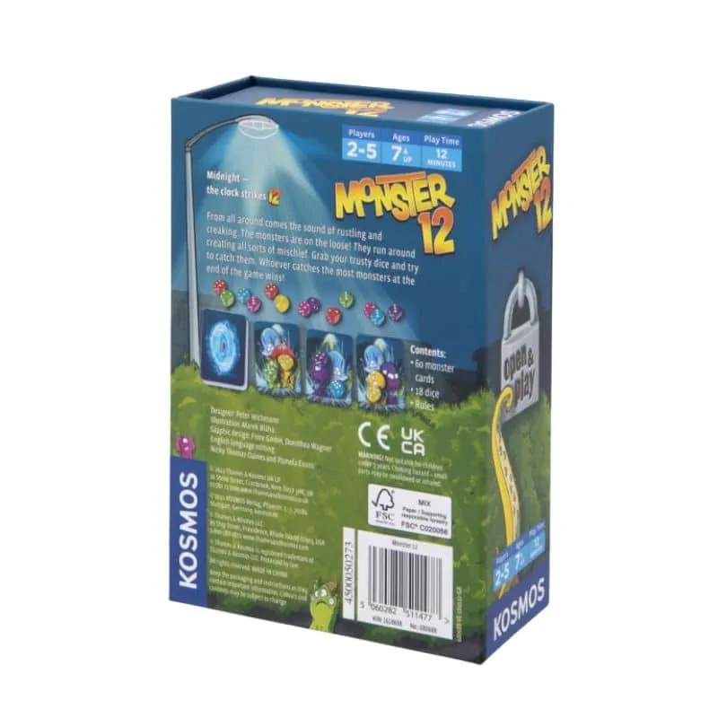Kosmos Monster 12 tärningsspel familjespel
