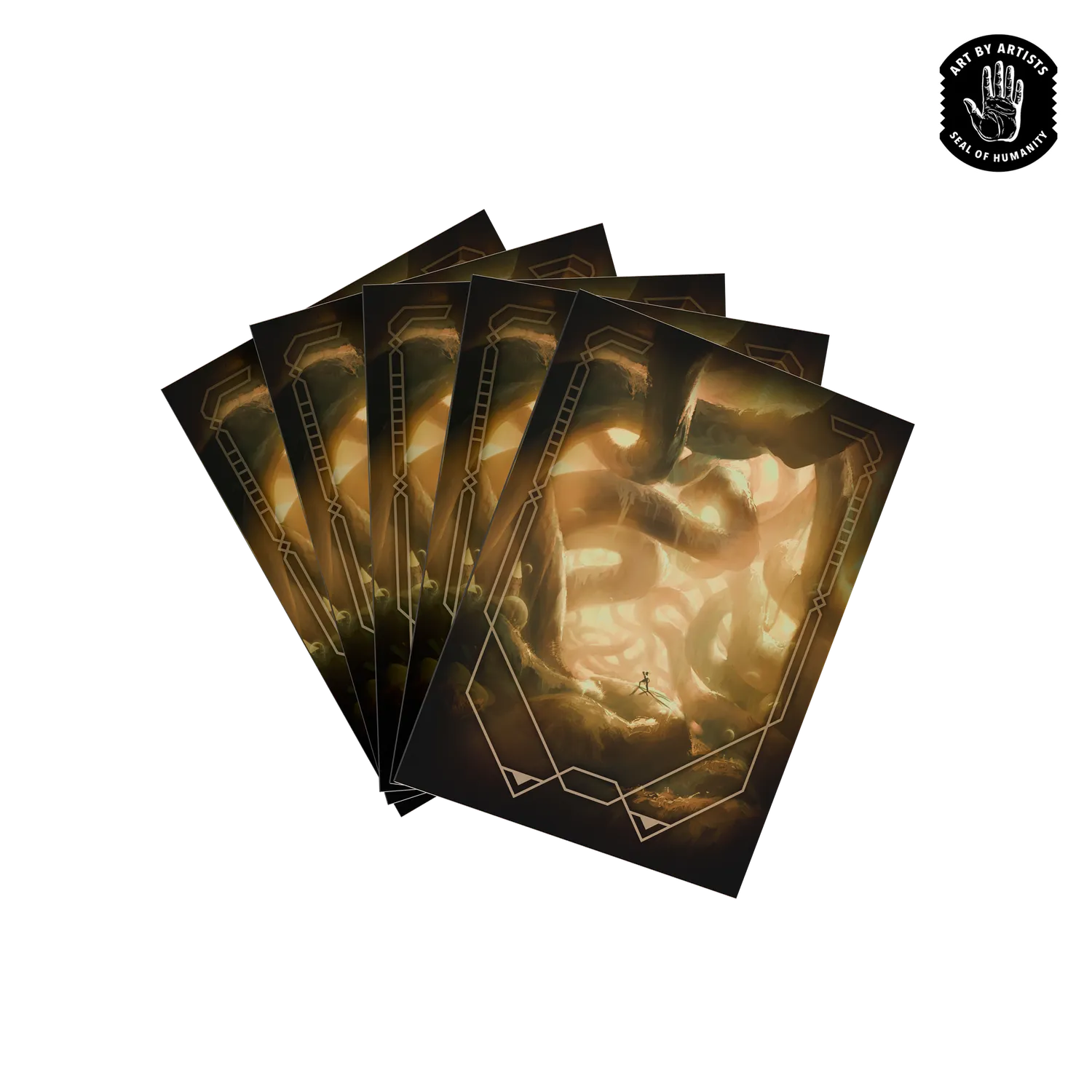 Orange Nebula Curator Masterworks Hallowed kortskydd 100-pack standard