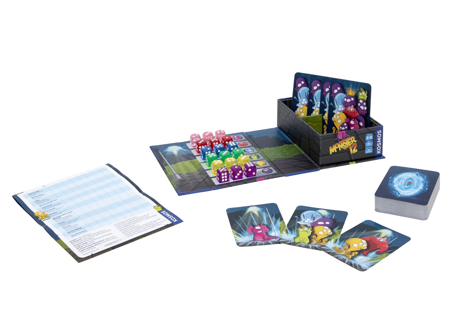 Kosmos Monster 12 tärningsspel familjespel