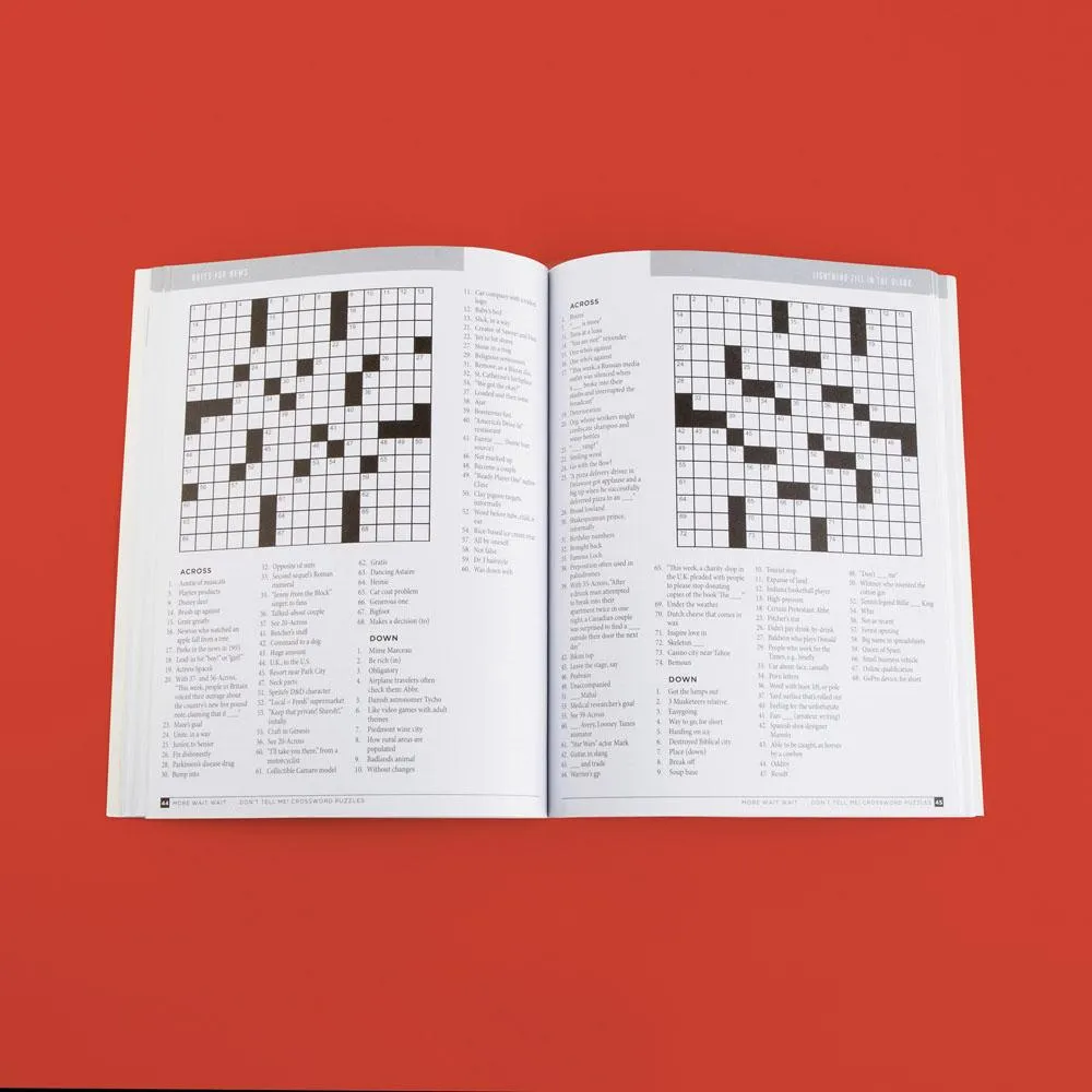 Games Room Wait Wait korsordsbok 80 kryss engelska