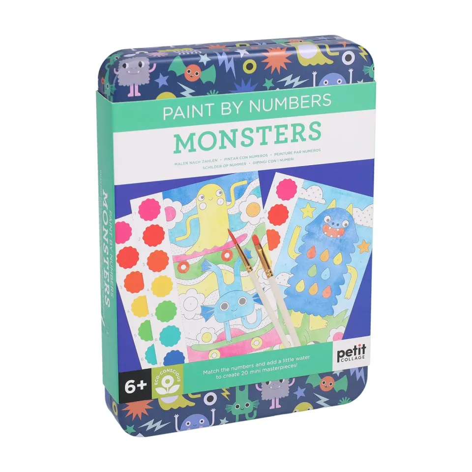 Games Room Paint by Numbers Monsters målarbok monster