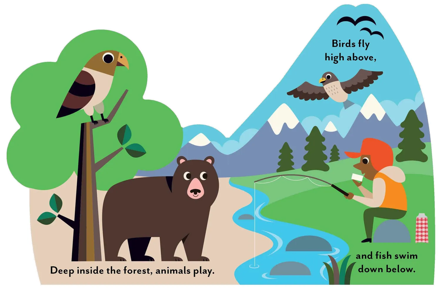 Bookscape Board Books The Great Outdoors pekbok natur 0-5 år