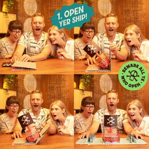 Fire in the Hole piratspel familjespel 2-4 spelare engelska