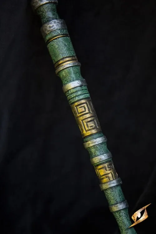 Epic Armoury Mystic Wand lajvstav grön PU böjbar
