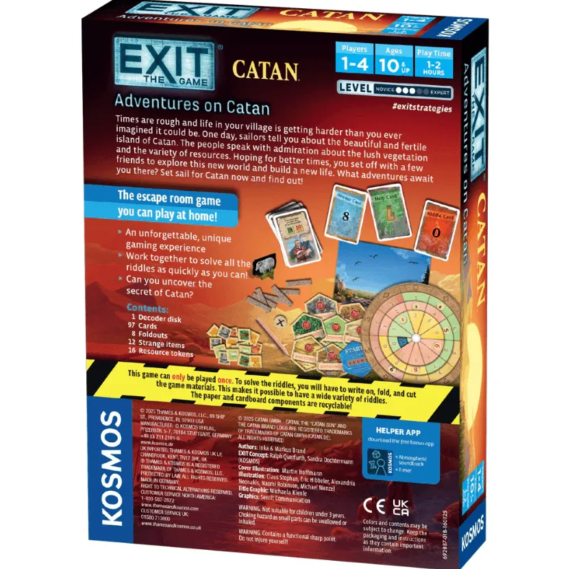 Kosmos Games EXIT Adventures on Catan escape-spel