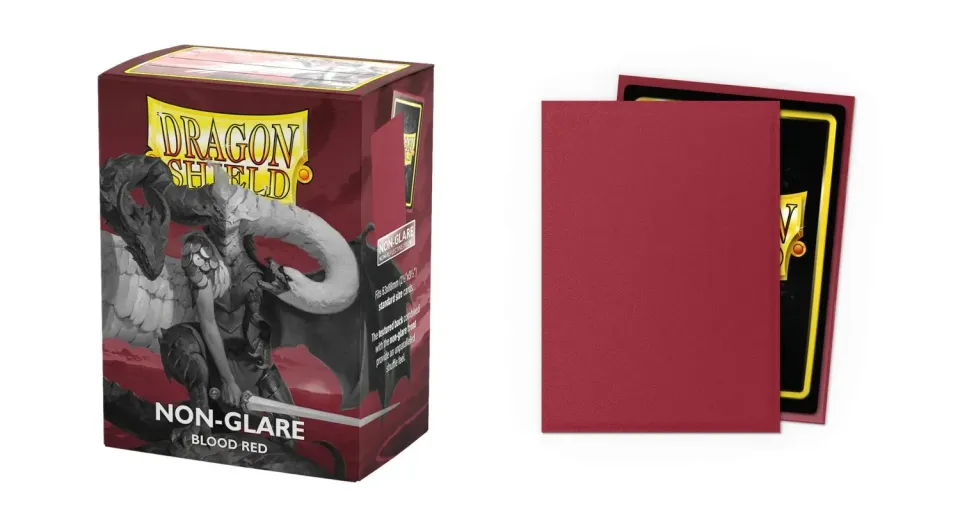 Dragon Shield Matte Non-Glare Blood Red kortskydd 100-pack matt