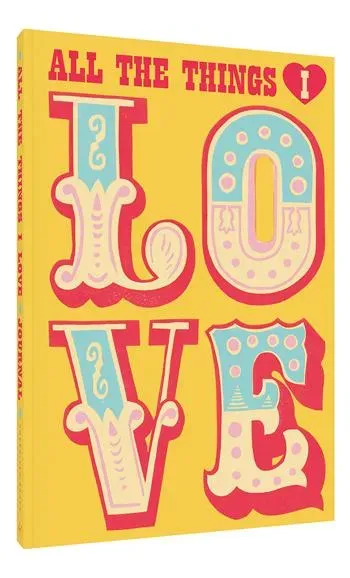 Games Room All the Things I Love journal återvunnet papper