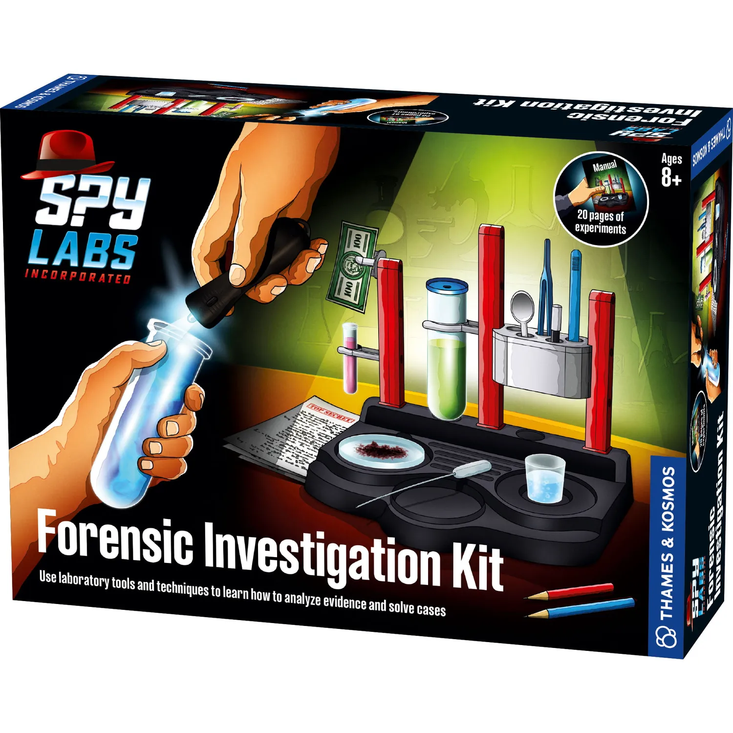 Kosmos Games Spy Labs Forensic Kit experimentkit
