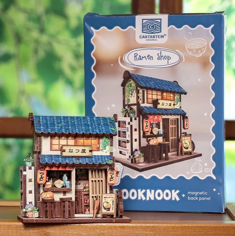 Dragon's Lair Ramen Shop book nook miniatyr magnetisk