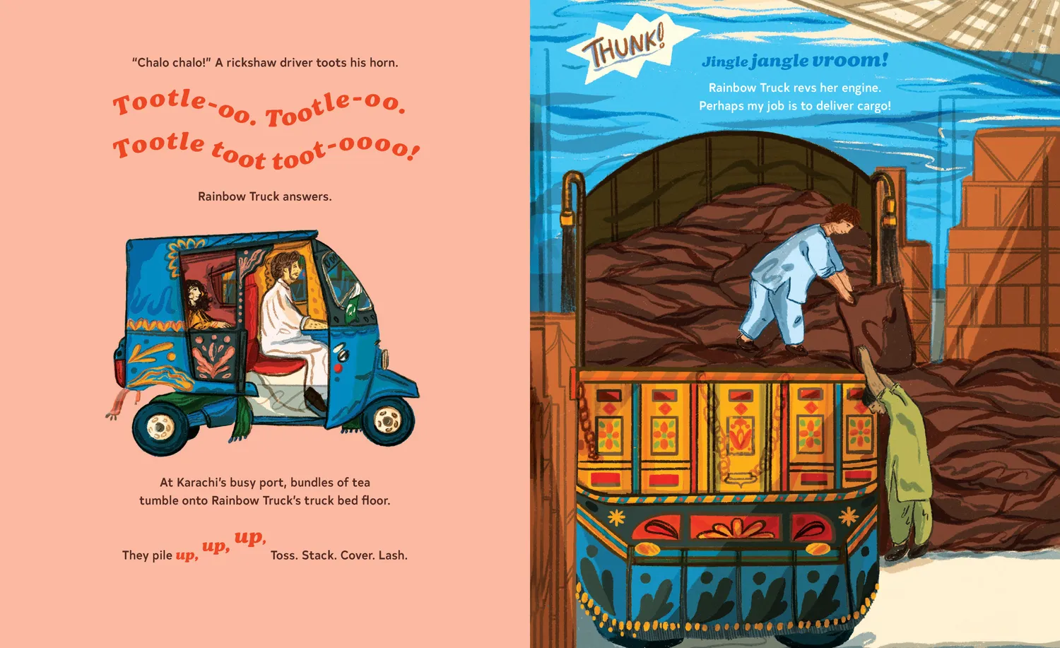 Games Room Rainbow Truck bilderbok lastbil Pakistan