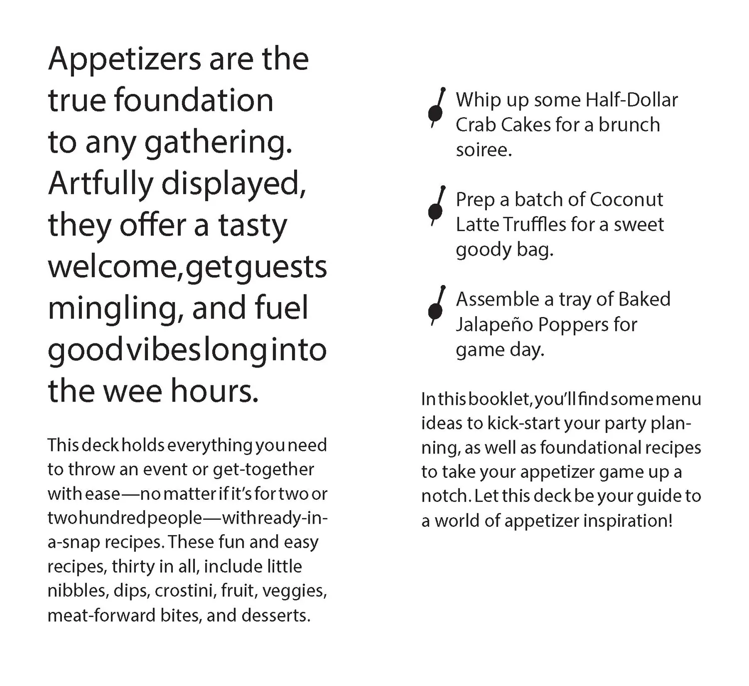 Chronicle Books Appetizer Deck receptkort 30-pack