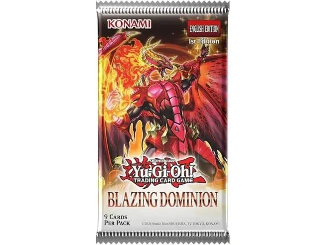 Yu-Gi-Oh Blazing Dominion boosterpack duellkort