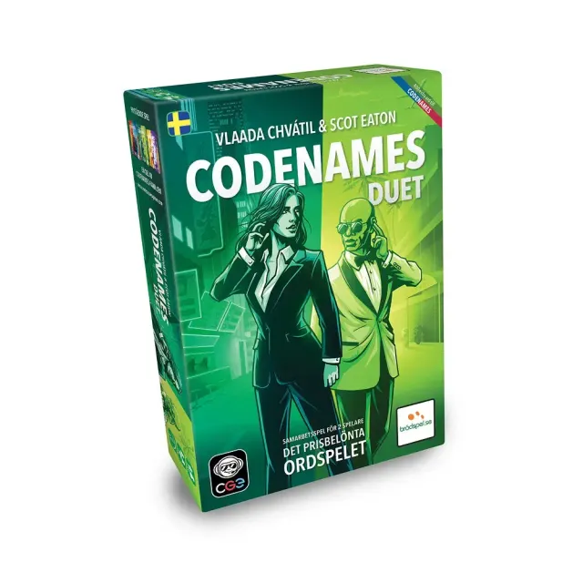Codenames Duet 2025 Edition ordspel svensk 2 spelare