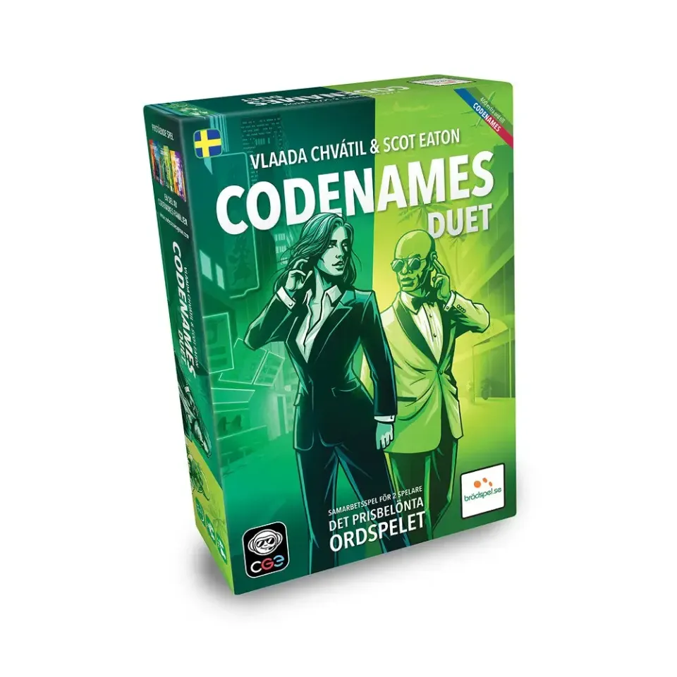 Codenames Duet 2025 Edition ordspel svensk 2 spelare