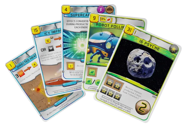 Terraforming Mars Seasonal Promo Pack 2023 promokort 5 kort
