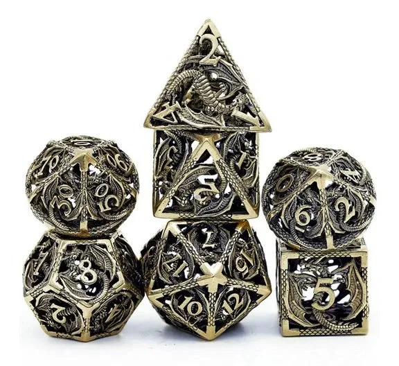 Dragon's Lair Flying Dragon tärningsset brons metall