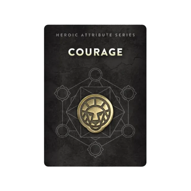 Orange Nebula Heroic Courage pin emalj