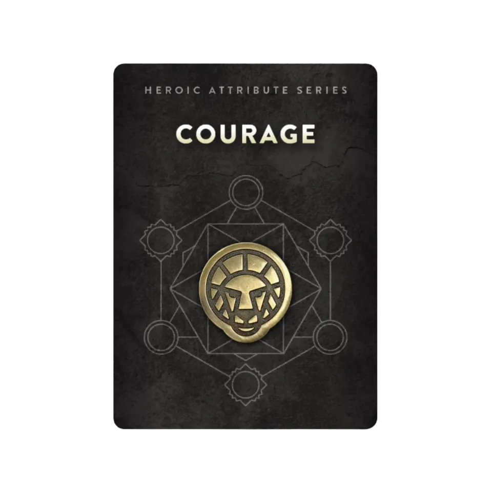Orange Nebula Heroic Courage pin emalj