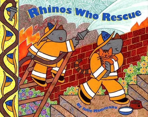 Games Room Rhinos Who Rescue barnbok rim