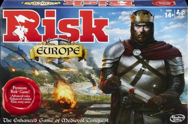 Dragon's Lair Risk Europe strategispel 2–4 spelare