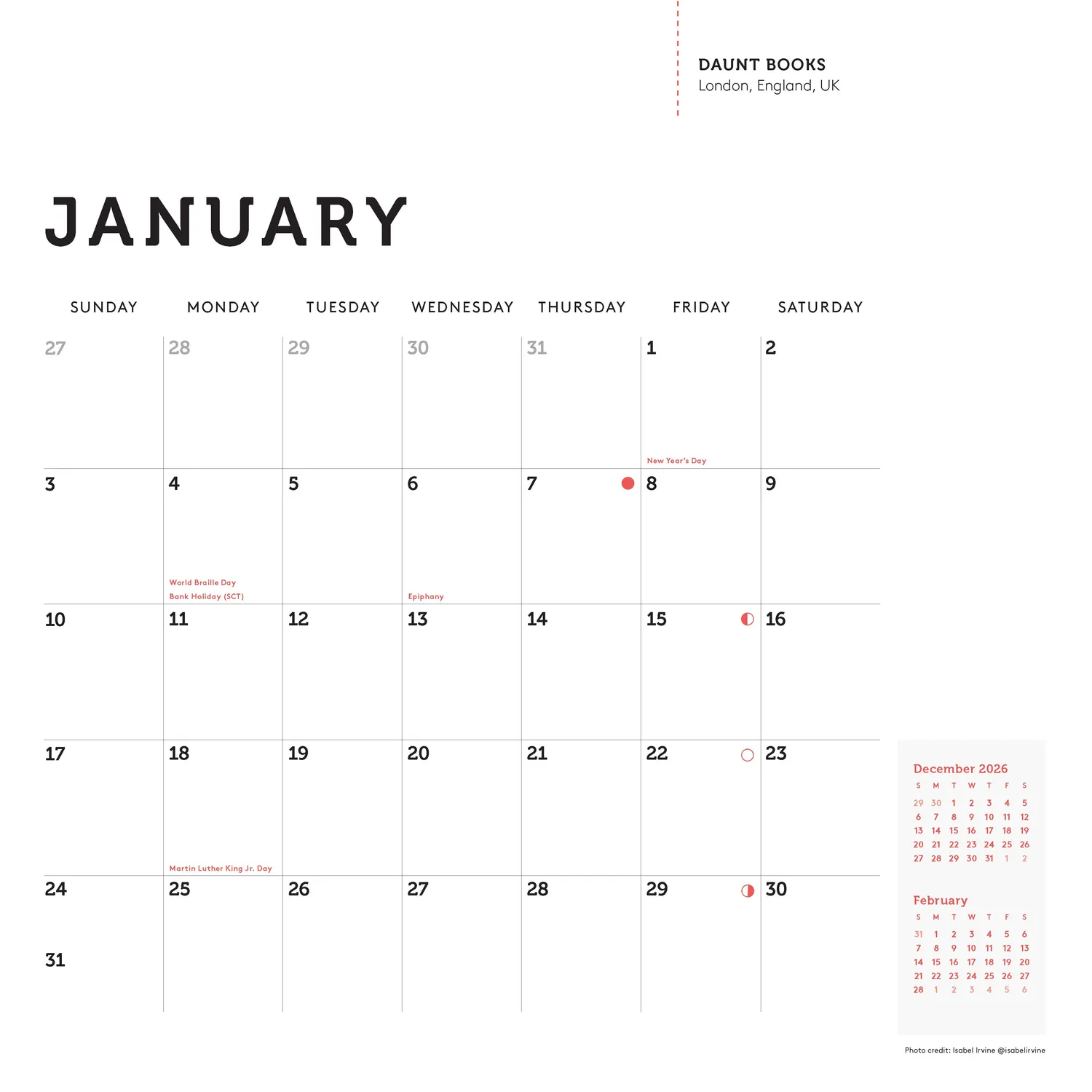 This Is My Bookstore väggkalender 2027 bokhandel
