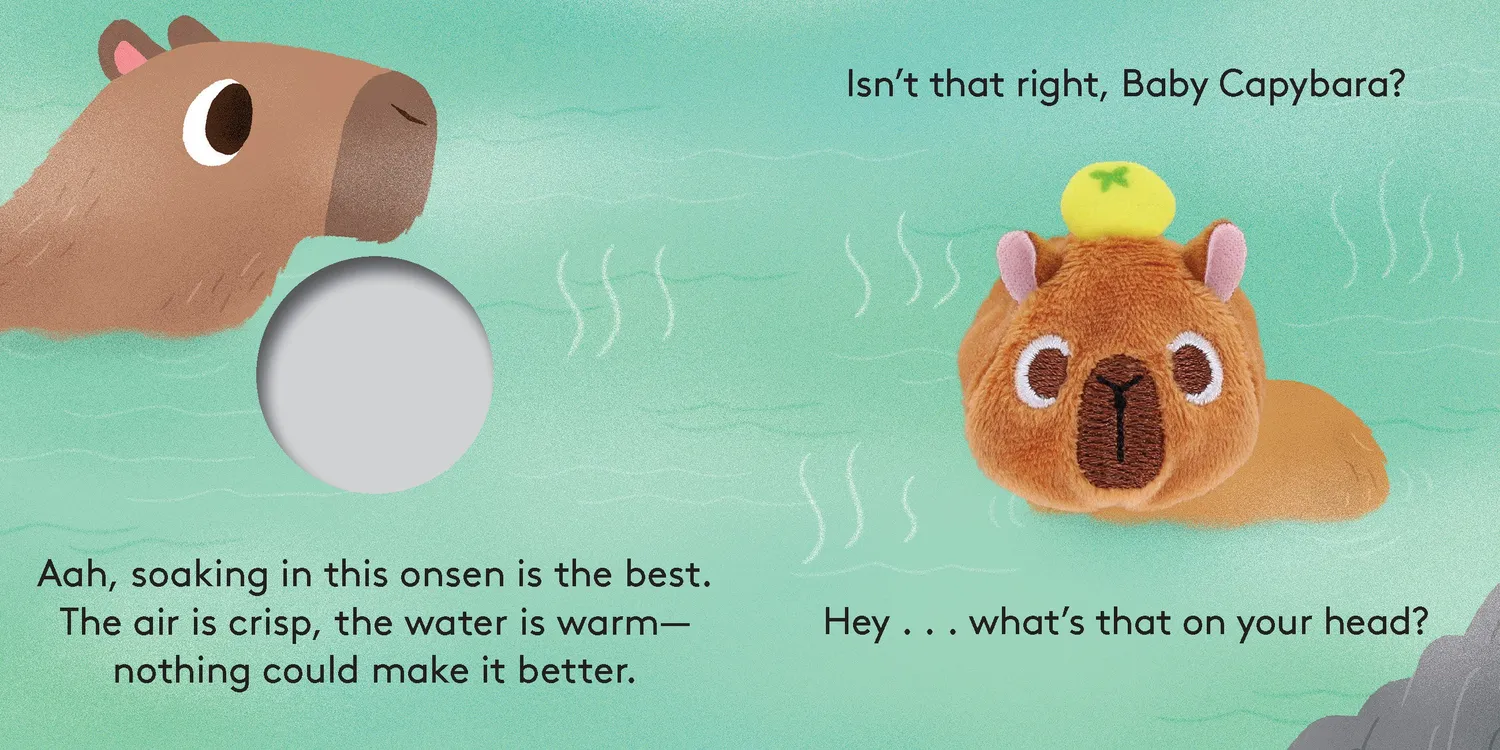 Games Room Baby Capybara pekbok fingerdocka bebis