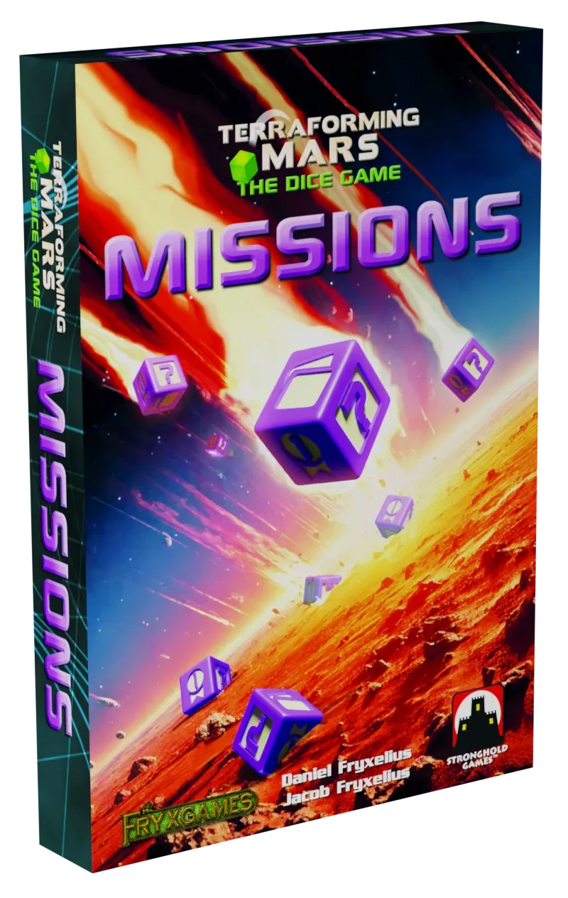 Terraforming Mars Dice Game Missions expansion nya uppdrag