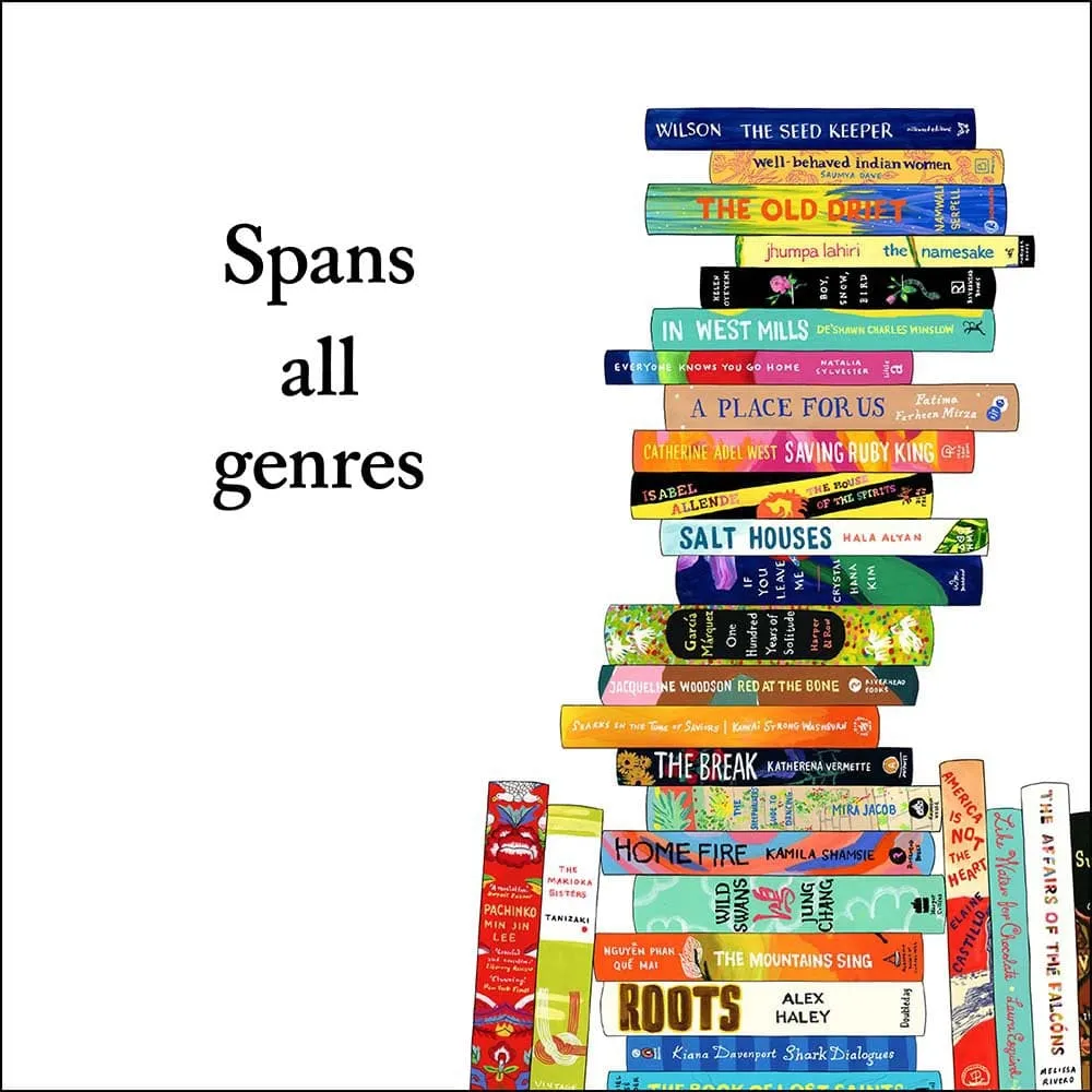 Games Room Bibliophile Diverse Spines notes 20-pack bokkort