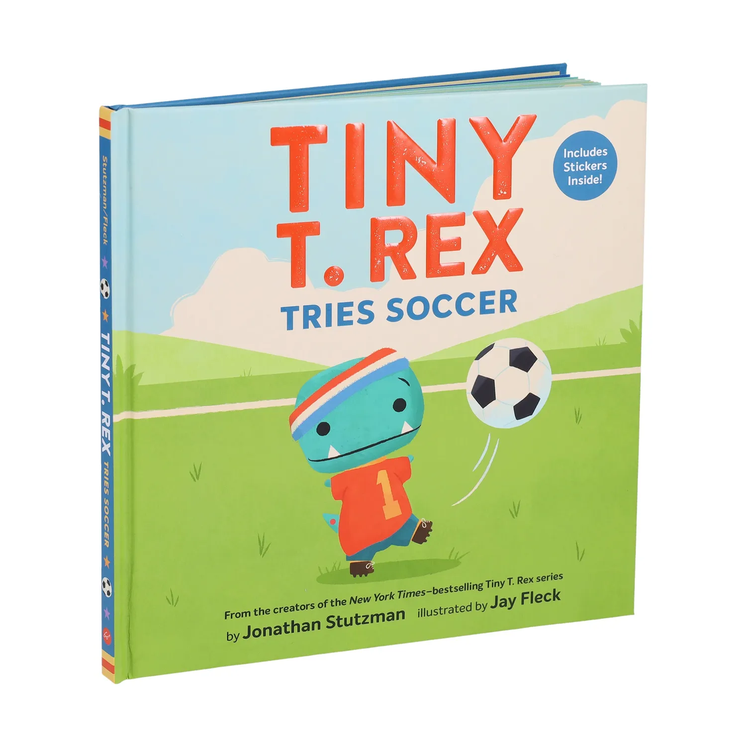Games Room Tiny T. Rex Tries Soccer bilderbok fotboll