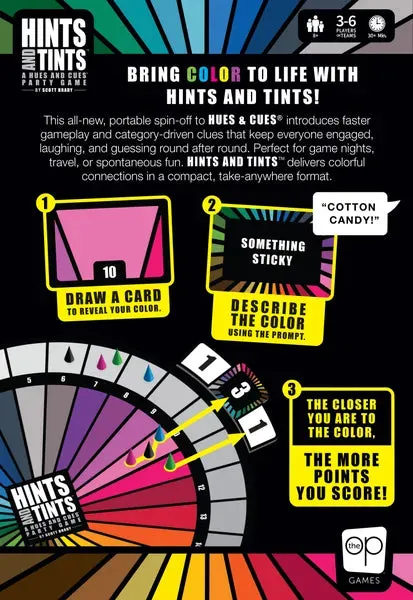 Dragon's Lair Hints and Tints partyspel färgspel 3-6 spelare