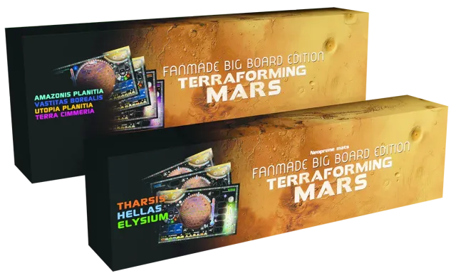 Terraforming Mars Fan-Made Boards spelplaner 7-pack 82x50