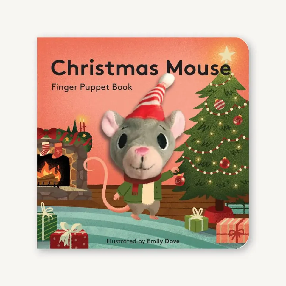 Games Room Christmas Mouse Finger Puppet Book pekbok baby