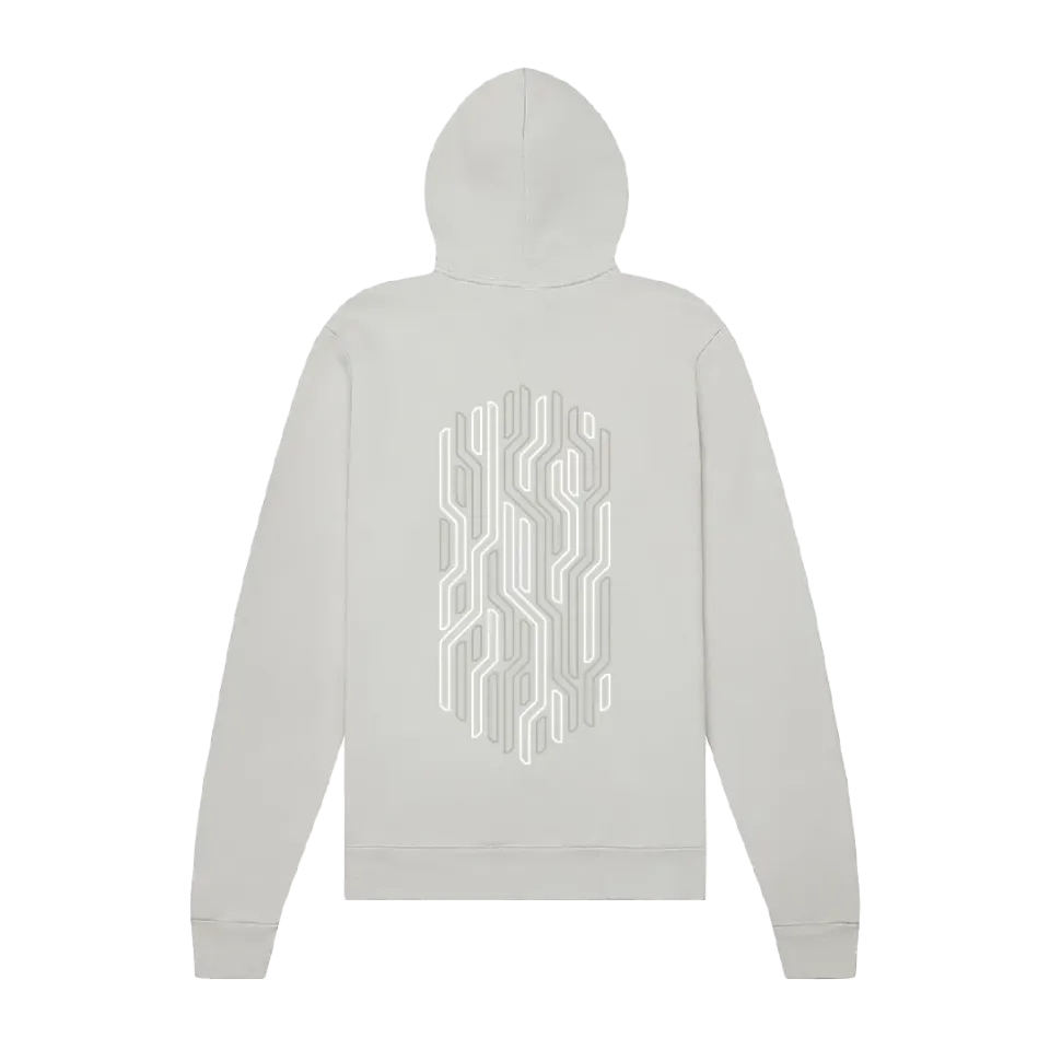 Orange Nebula Coalescence Hoodie huvtröja full-zip unisex