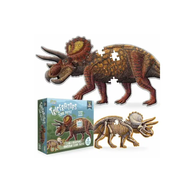 Dragon's Lair Turn N Learn Triceratops golvpussel 120 cm