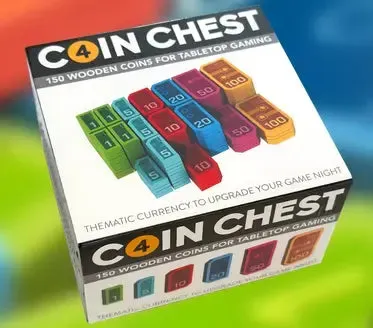 Coin Chest 2 Sci-Fi träpengar krediter 150-pack metalltryck