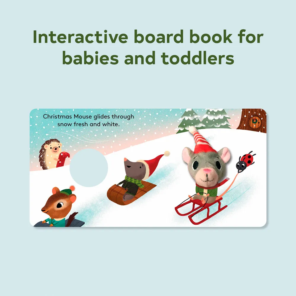 Games Room Christmas Mouse Finger Puppet Book pekbok baby