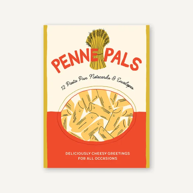 Games Room Penne Pals vykort 12-pack pastamotiv