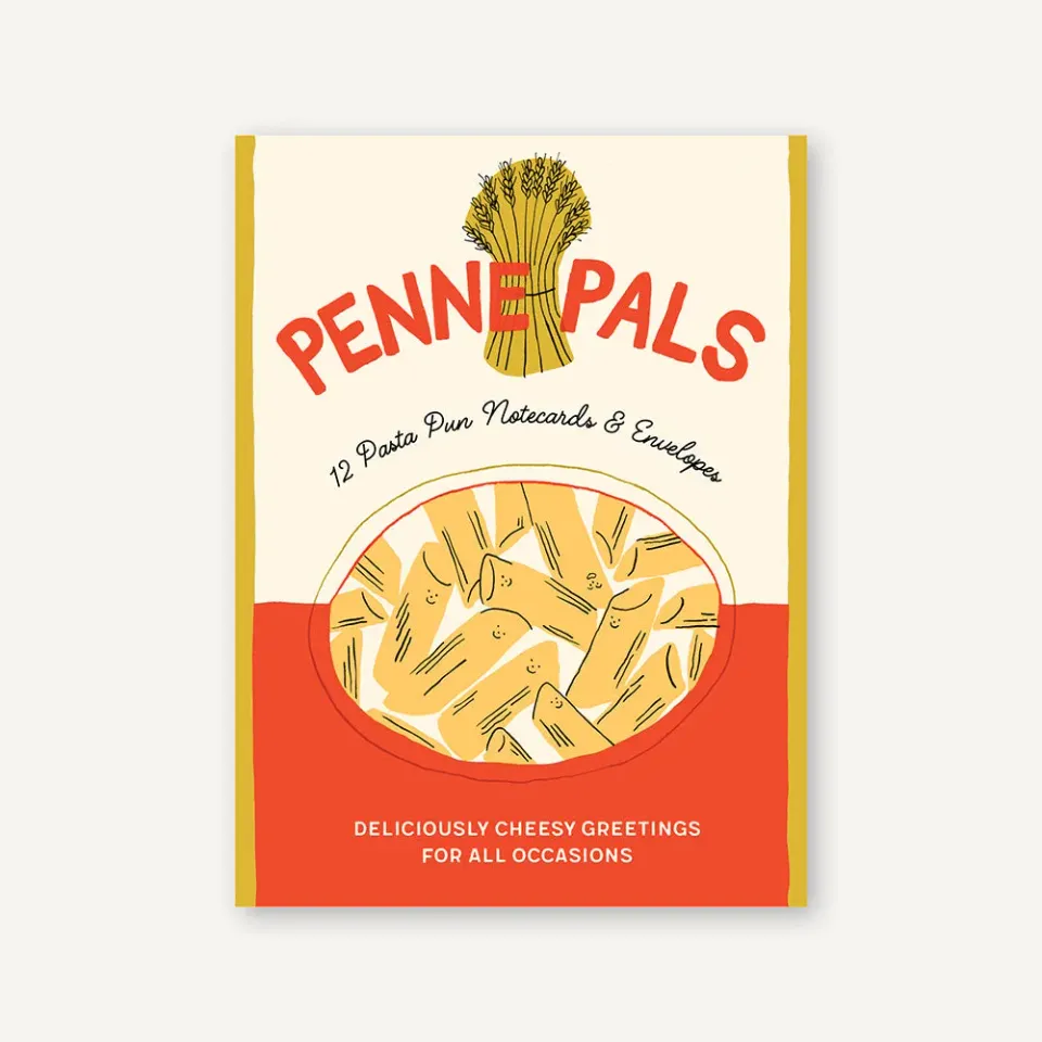 Games Room Penne Pals vykort 12-pack pastamotiv