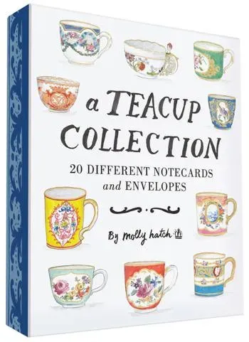 Games Room Teacup Collection brevkort tekoppar