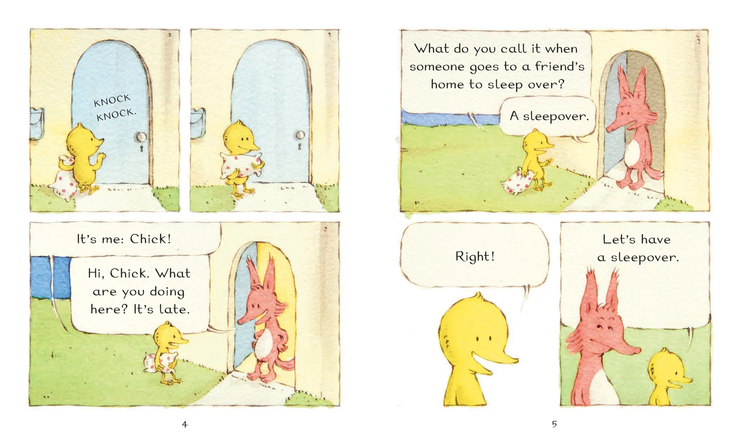 Games Room Fox & Chick Sleepover bilderbok pocket