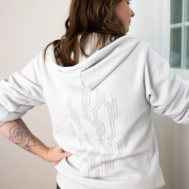 Orange Nebula Coalescence Hoodie huvtröja full-zip unisex