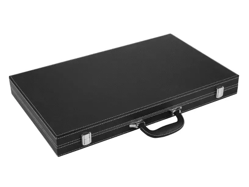 Engelheart Backgammon 21 tum spel grön vit röd väska