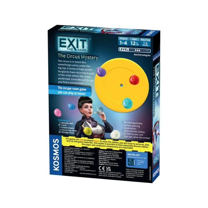 Kosmos Games EXIT Circus Mystery escape spel