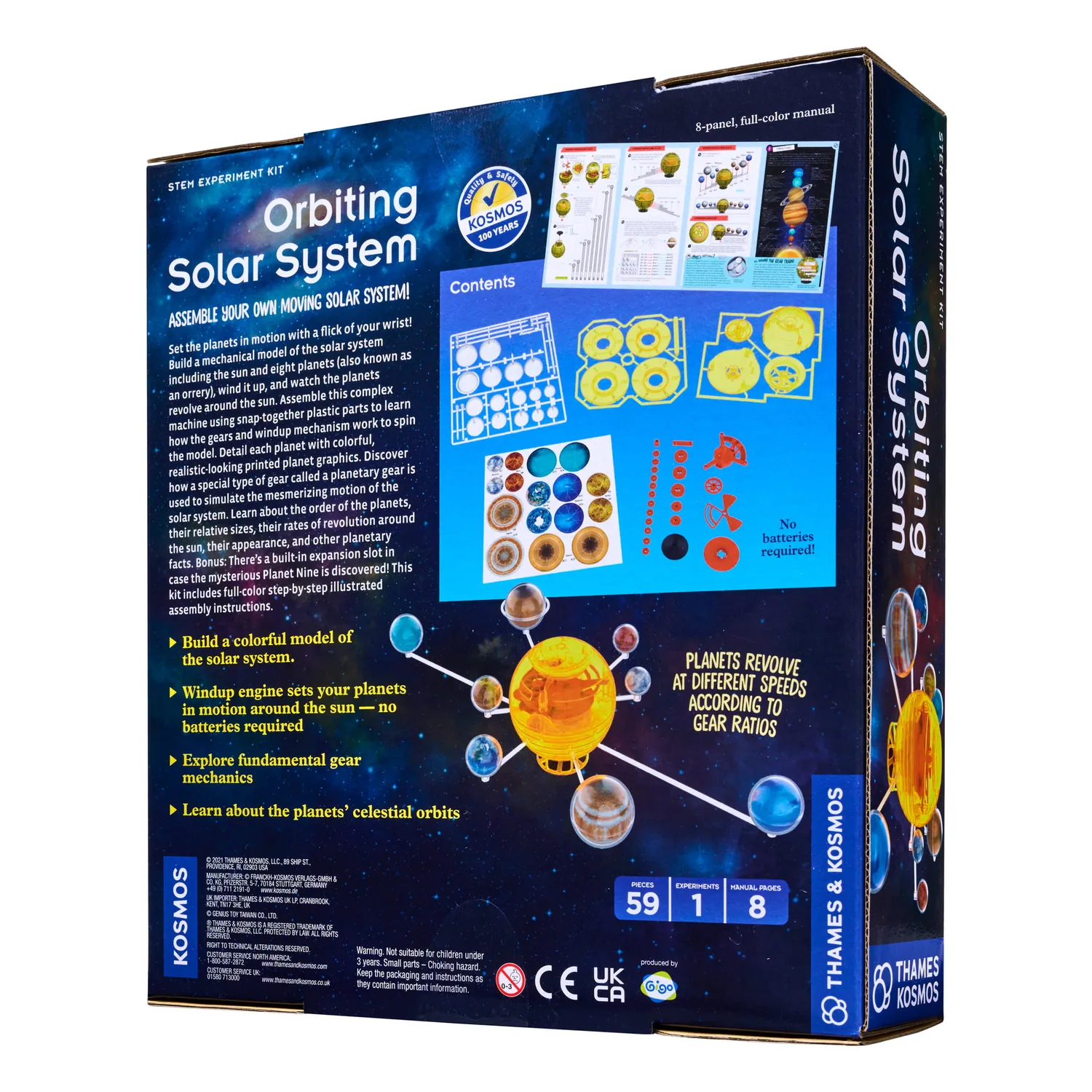 Kosmos Orbiting Solar System planetarium byggsats
