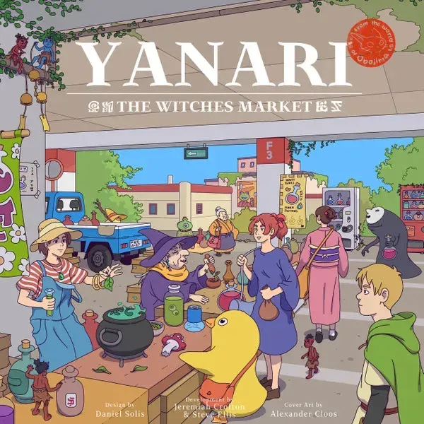 Dragon's Lair Yanari The Witches Market brädspel 2–4 spelare häxtema