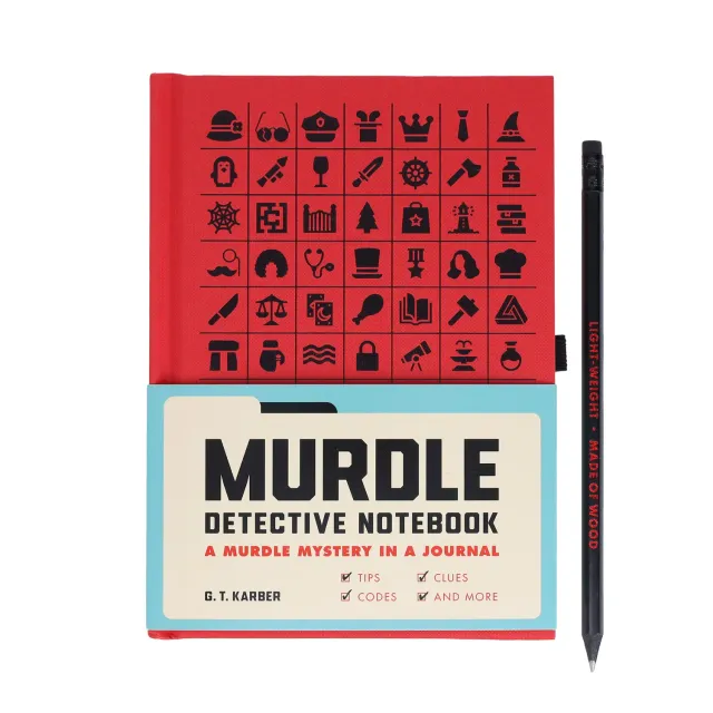 Games Room Murdle Detective Notebook anteckningsbok detektiv