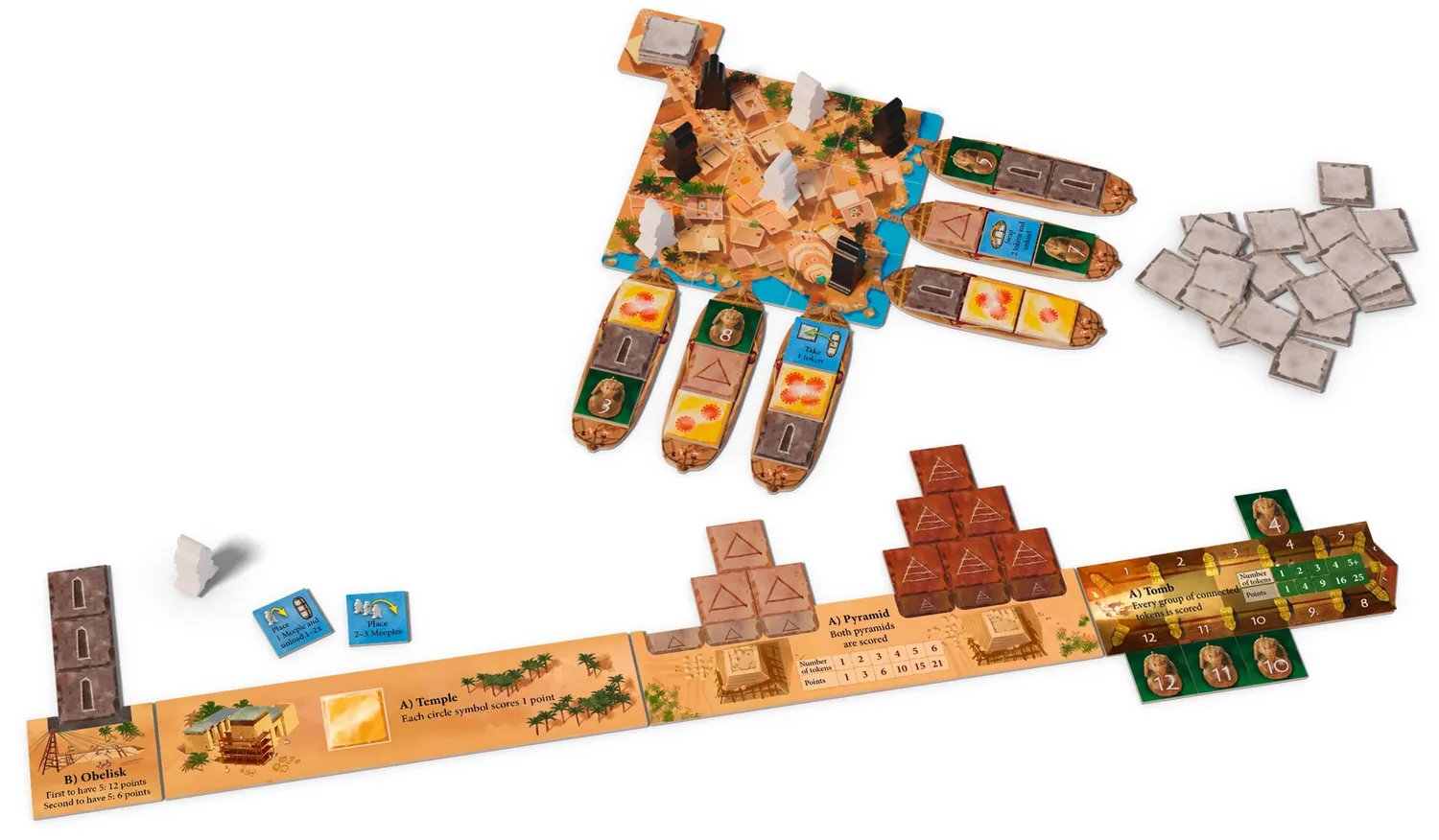 Kosmos Games Imhotep The Duel brädspel 2 spelare