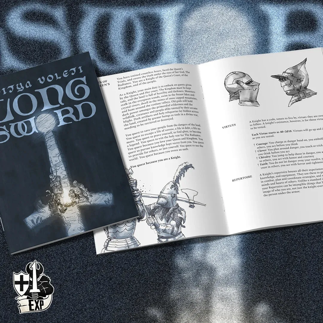 Longsword fantasyrollspel riddare d100 äventyr