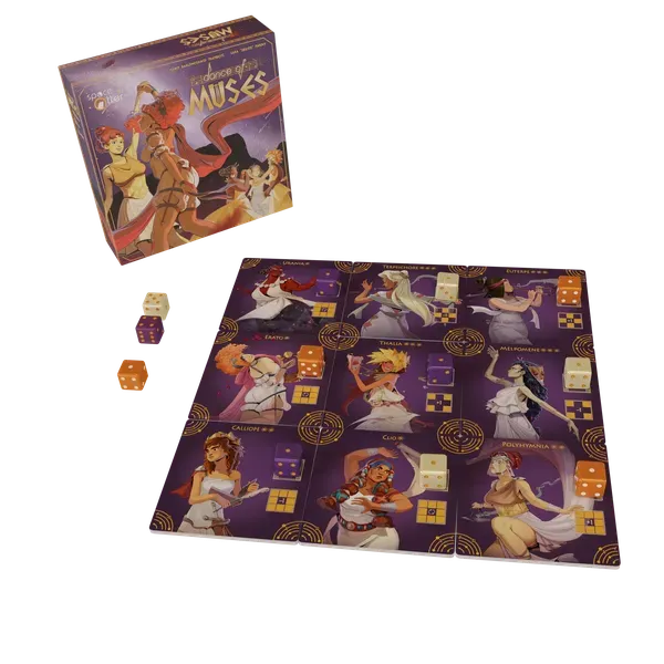 Dragon's Lair Dance of Muses brädspel 2–4 spelare strategi